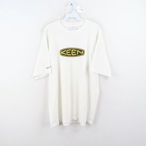 Vintage Keen Footwear Big Logo T Shirt White